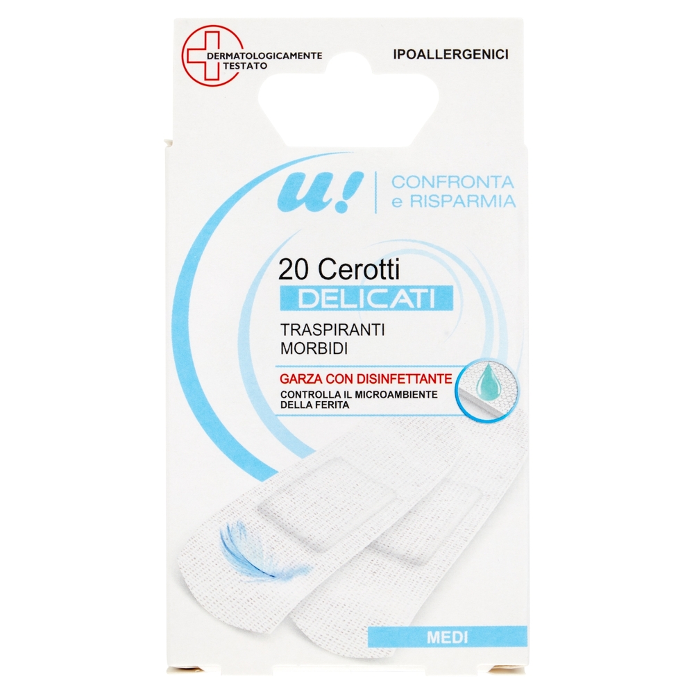 20 Cerotti Delicati Medi U! Confronta e Risparmia